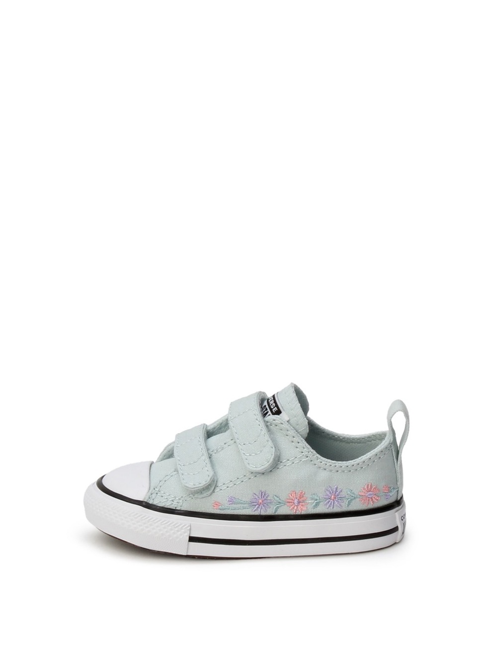 CONVERSE Chuck Taylor All Star Easy-On Velcro Embroidered Floral Kids Size 7 NEW - Picture 13 of 14